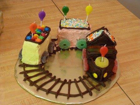 Wilton 3-D Express Train Cake Tutorial - Oh My! Sugar High