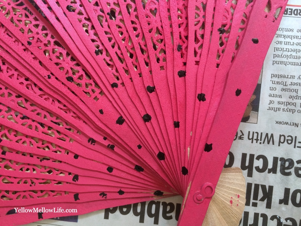 Xigua Print For Recycling Folding Wooden Hand Fan